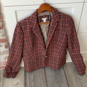 J Crew plaid blazer